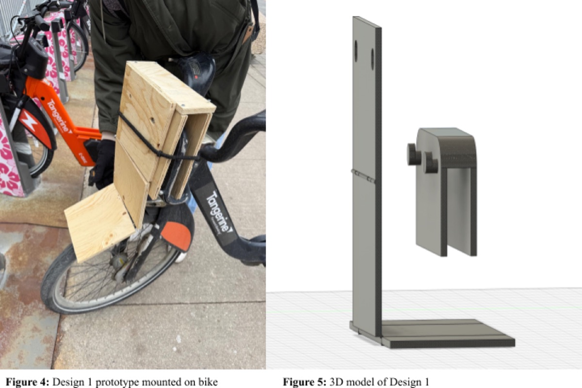 Recommended front basket extension design